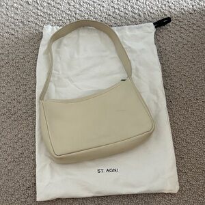 St. Agni 90s Petit Cream Shoulder Bag
